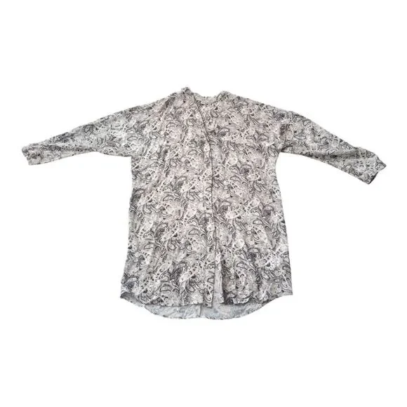 AllSaints Grey Paisley Tunic Dress - Picture 14 of 14
